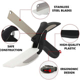 Trendemart 2-in-1 Steel Smart Clever Cutter Kitchen Knife