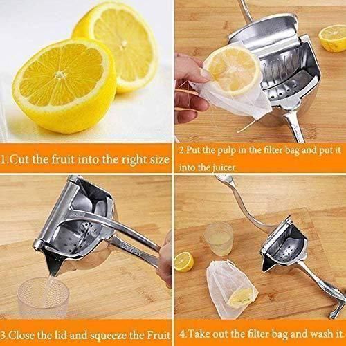 Trendemart Manual Fruit Press Aluminum Squeezer/Juicer