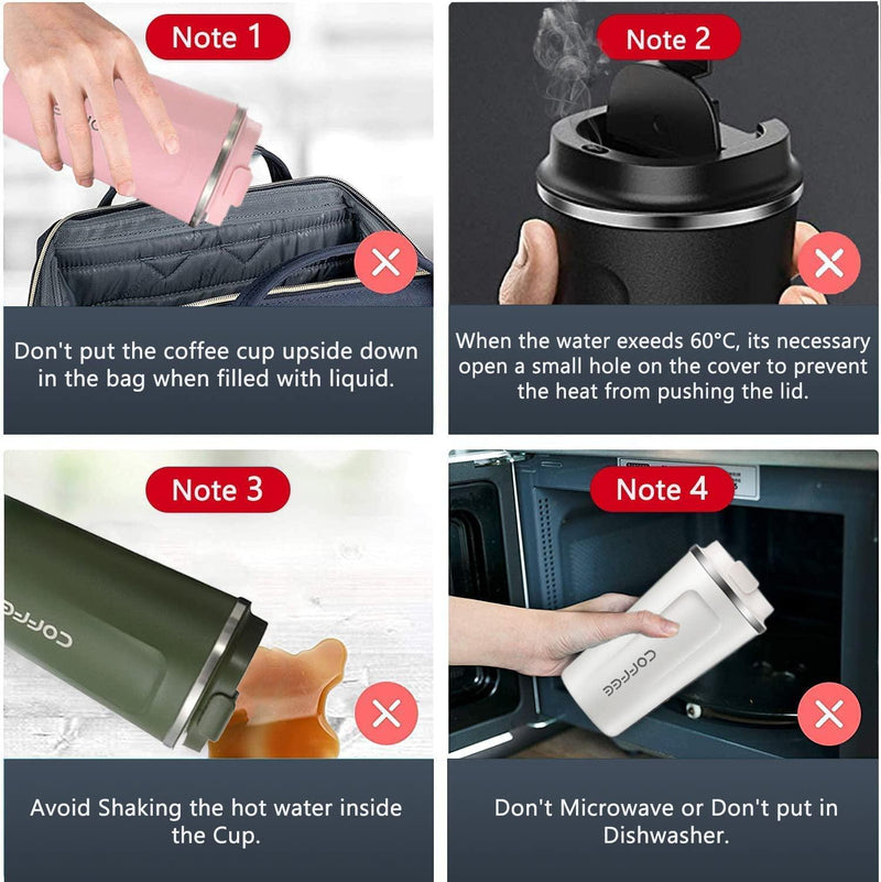 Trendemart Stainless Steel Vacuum Insulated Coffee Mug